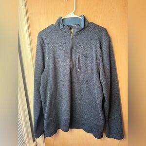 Men's Blue Quarter-Zip Sweater